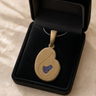 Beloved Bronze Finish with Black Flame Opal Ash Resin Jewelry