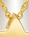 Small 14K Gold Sliding Star Cremation Urn Keepsake