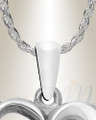 Sterling Silver Marlette Heart Cremation Urn Pendant