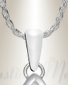 Sterling Silver Knotted Pearl Cremation Urn Pendant