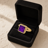 Solid 14K Gold Women's Granville Ash Ring with Lilac Pearl Opal
