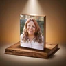 Cherished Memories Wood Photo Cremation Urn