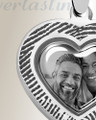 Heart Sterling Silver Fingerprint And Picture Pendant