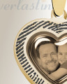 Heart 14K Gold Fingerprint And Picture Pendant