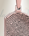 Signature Dog Tag Rose Gold Plated Fingerprint Necklace