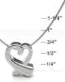 Folded Heart Forever Sealed Memorial Jewelry