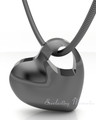 Small Candid Heart Black Plated Forever Sealed Jewelry
