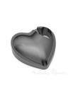 Small Candid Heart Black Plated Forever Sealed Jewelry