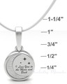 Love You To The Moon Forever Sealed Memorial Jewelry