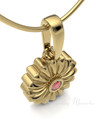 Gold Plated Birthstone Flowers Forever Sealed Memorial Jewelry