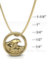 Gold Plated Surf's Up Forever Sealed Memorial Jewelry