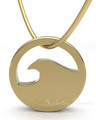 Gold Plated Surf's Up Forever Sealed Memorial Jewelry