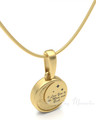 Gold Plated Love You To The Moon Forever Sealed Memorial Jewelry