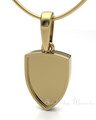 Gold Plated Shield Me Forever Sealed Memorial Jewelry