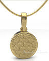 Gold Plated Circled Love Forever Sealed Memorial Jewelry
