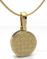 Gold Plated Circled Love Forever Sealed Memorial Jewelry