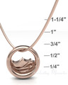 Rose Gold Plated Appalachia Forever Sealed Memorial Jewelry