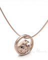 Rose Gold Plated Surf's Up Forever Sealed Memorial Jewelry