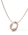 Rose Gold Plated Helix Round Forever Sealed Memorial Jewelry