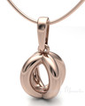 Rose Gold Plated Open Ardor Forever Sealed Memorial Jewelry
