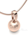 Rose Gold Plated Across The Globe Forever Sealed Memorial Jewelry