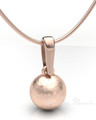 Rose Gold Plated Across The Globe Forever Sealed Memorial Jewelry