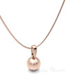 Rose Gold Plated Across The Globe Forever Sealed Memorial Jewelry