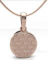 Rose Gold Plated Circled Love Forever Sealed Memorial Jewelry