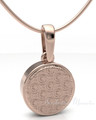 Rose Gold Plated Circled Love Forever Sealed Memorial Jewelry