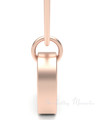 Rose Gold Plated Tilted Heart Forever Sealed Memorial Jewelry