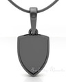 Black Plated Shield Me Forever Sealed Memorial Jewelry