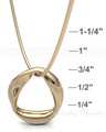14K Gold Helix Round Forever Sealed Memorial Jewelry