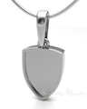 14K White Gold Shield Me Forever Sealed Memorial Jewelry