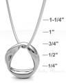 14K White Gold Helix Round Forever Sealed Memorial Jewelry