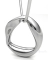 14K White Gold Helix Round Forever Sealed Memorial Jewelry