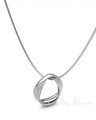 14K White Gold Helix Round Forever Sealed Memorial Jewelry