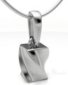 14K White Gold Helix Squared Forever Sealed Memorial Jewelry
