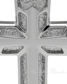 Solid 14K White Gold Rosedale Cross Forever Sealed Keepsake Urn Jewelry