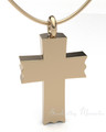 Solid 14K Gold Rosedale Cross Forever Sealed Keepsake Urn Jewelry
