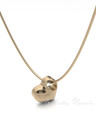 Solid 14K Gold Small Candid Heart Forever Sealed Jewelry
