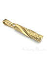 Gold Plated Twisted Cylinder Forever Sealed Cremation Jewelry