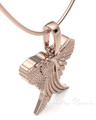 Rose Gold Plated In Peace Forever Sealed Urn Pendant