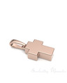 Rose Gold Plated Faithful Cross Forever Sealed Cremation Jewelry