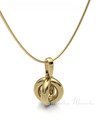 Gold Plated Open Ardor Forever Sealed Memorial Jewelry