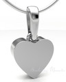 Sterling Silver Serenity Heart Forever Sealed Cremation Jewelry