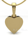 Gold Plated Serenity Heart Forever Sealed Cremation Jewelry