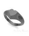 Black Signet Forever Sealed Memorial Ring
