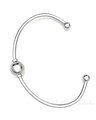 Solid 14K White Gold Fixed Cape Forever Sealed Memorial Bracelet