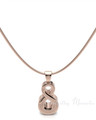 Solid 14K Rose Gold Giving Forever Sealed Cremation Jewelry