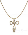 Solid 14K Gold Peaceful Moments Forever Sealed Memorial Jewelry